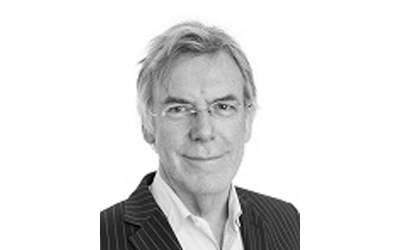 A monochrome image of Associate Professor David Colquhoun.