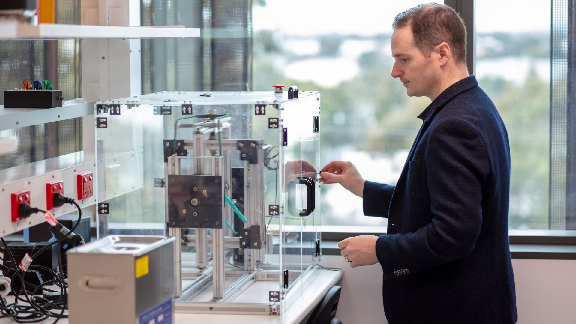 Shaun Gregory working in a research laboratory