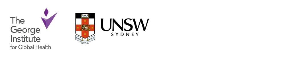 Logos of the George Institute and University of NSW