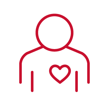 Persons heart icon